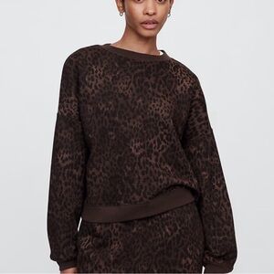 Gap Factory Leopard Crewneck Sweatshirt